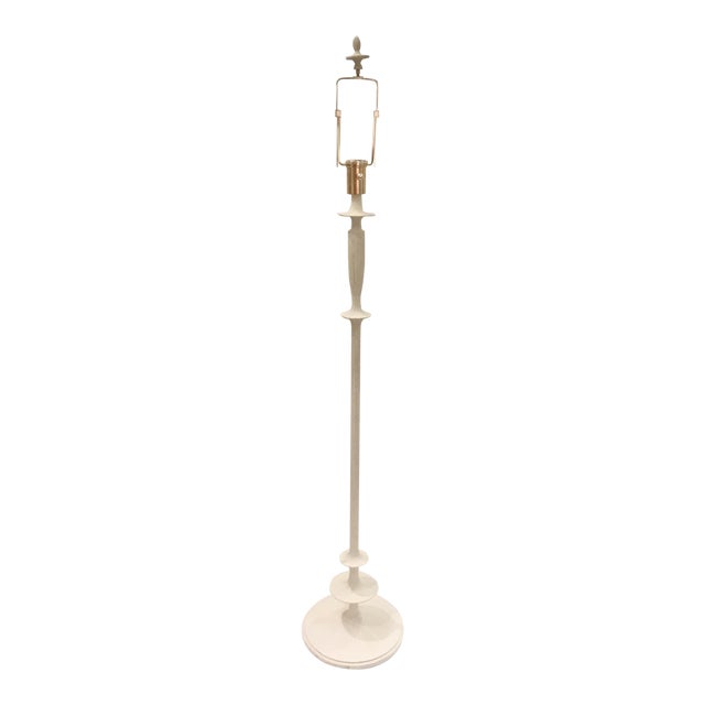 Barbara Barry Modern White Fluted Floor Lamp Chairish