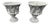 Bacchus Classical Reconstituted Stone Garden Urns, Set of 2 For Sale
