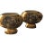 Vintage Hand Decorated Warranted 22k Gold Vases/Urns - a Pair For Sale