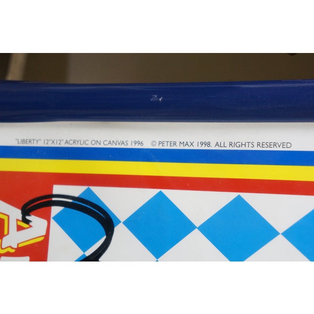 1998 Peter Max Arizona Iced Tea Liberty Bottle Poster Signed Rare Framed 38" For Sale - Image 9 of 12