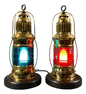 Outstanding Pair of Marine Lanterns by Peter Gray of Boston