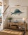 Blue Atlantic Sailfish, Vintage Fish Art Print Reproduction, 48" X 32" For Sale - Image 8 of 11