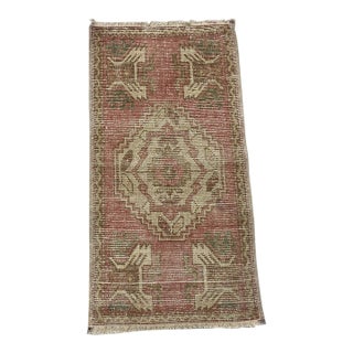 Oushak Vintage Small Carpet For Sale