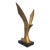 Vintage Brass Brutalist Abstract Mid Century Bird Sculpture For Sale