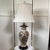 Vintage 35" Japanese Satsuma Style Ceramic and Brass Table Lamp With Tailor Made Shade For Sale - Image 12 of 12