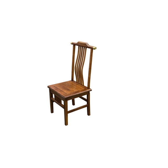 Oriental Modern Yoke High Back Bars Backrest Accent Side Chair For Sale - Image 10 of 14