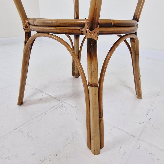 Italian Wicker and Rattan Coffee Table, 1970s For Sale - Image 10 of 11