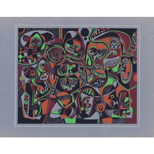 1947 Silkscreen "Big Shape" by Steve Wheeler For Sale
