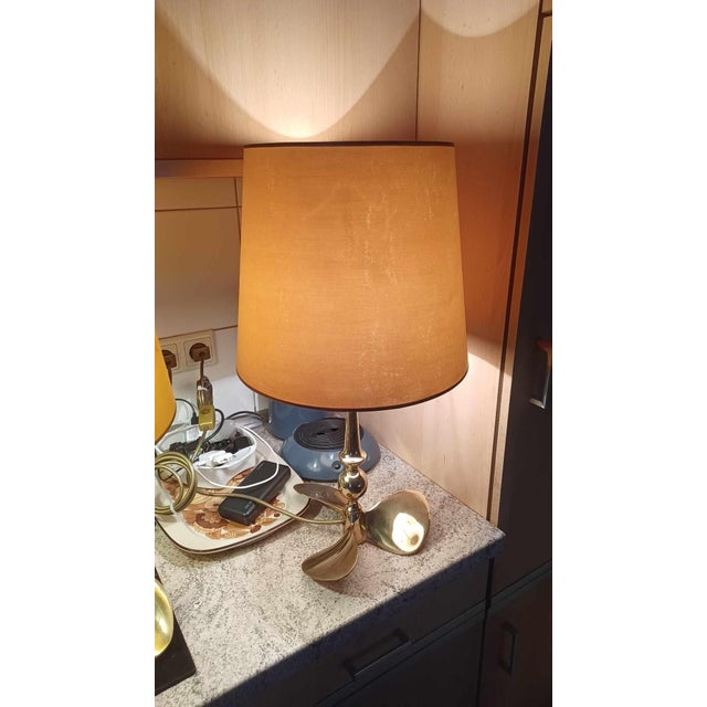 Mid-Century Modern Hollywood Regency Brass Table Lamps, 1960s, Set of 2 For Sale - Image 3 of 18