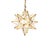 Rustic Matthew Izzo Home 12" Clear Glass Moravian Star Pendant Light With Brass Trim For Sale - Image 3 of 3