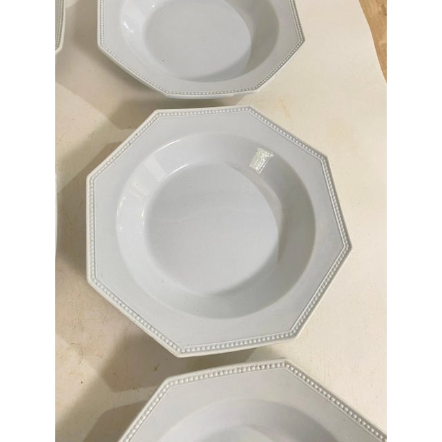 White French Octagonal Earthenware Dishes, 1820, Set of 6 For Sale - Image 8 of 12