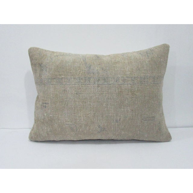Worn Blue & Ivory Pillow Cover For Sale - Image 4 of 4