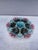 French Majolica blue, pink and grey oyster plate unsigned from Fives Lille, circa 1890.
