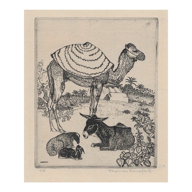 1920s Thomas Handforth Siesta Etching For Sale