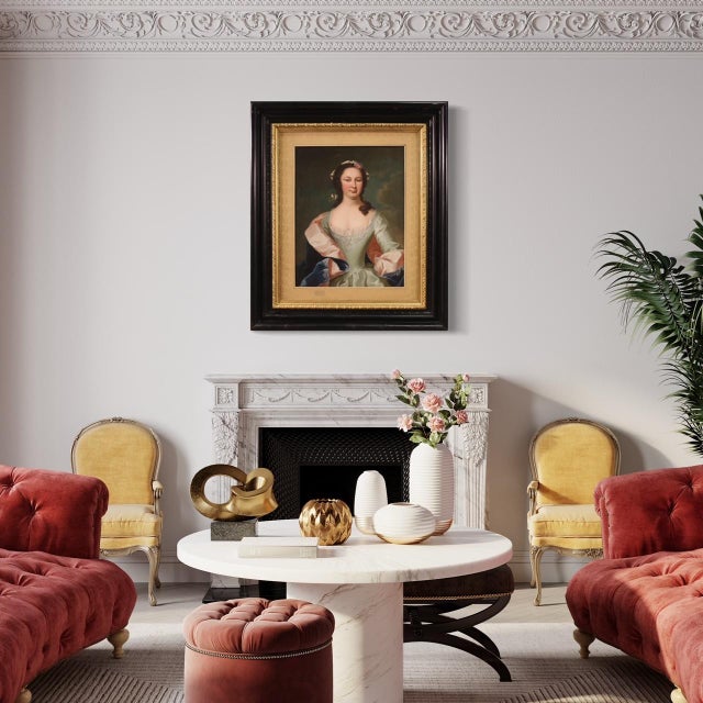 Portrait of a Gentlewoman, 19th Century, Oil Painting on Canvas, Framed For Sale - Image 14 of 15