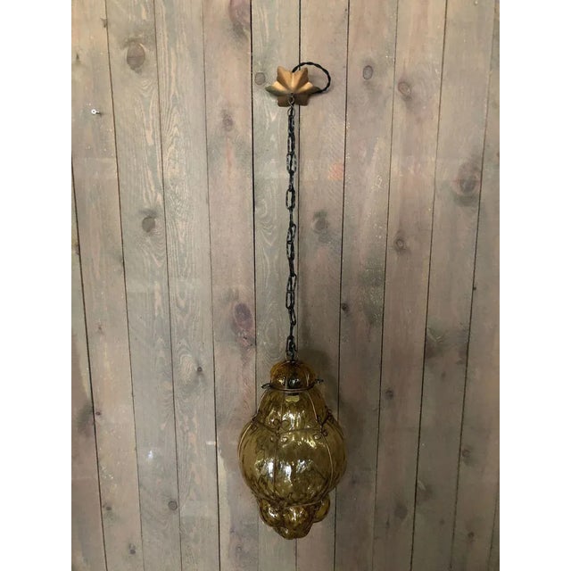 Mid-Century Modern Murano Glass Pendant Lamp For Sale - Image 6 of 6