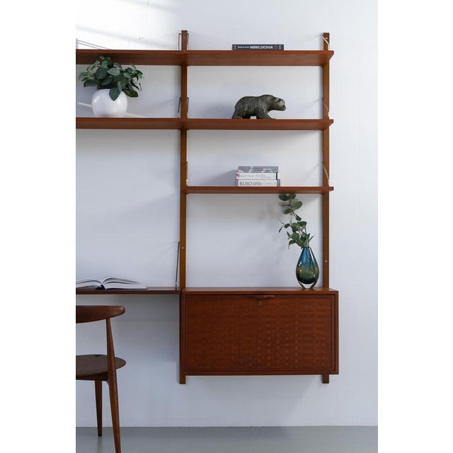 Danish Modern 3-Bay Modular Teak Wall Unit by Poul Cadovius for Cado, 1960s For Sale - Image 14 of 18