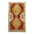 Vintage Turkish Oushak Red Field Scatter Rug For Sale