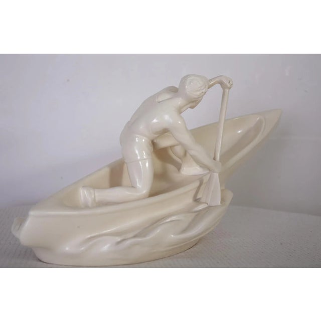 Excellent original condition. No damage, no chips. Very well executed. Ivory to light yellow color, matte surface. Marked...