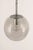 Petite Limburg Chrome with Clear Glass Ball Pendant, Germany, 1970s For Sale - Image 3 of 12