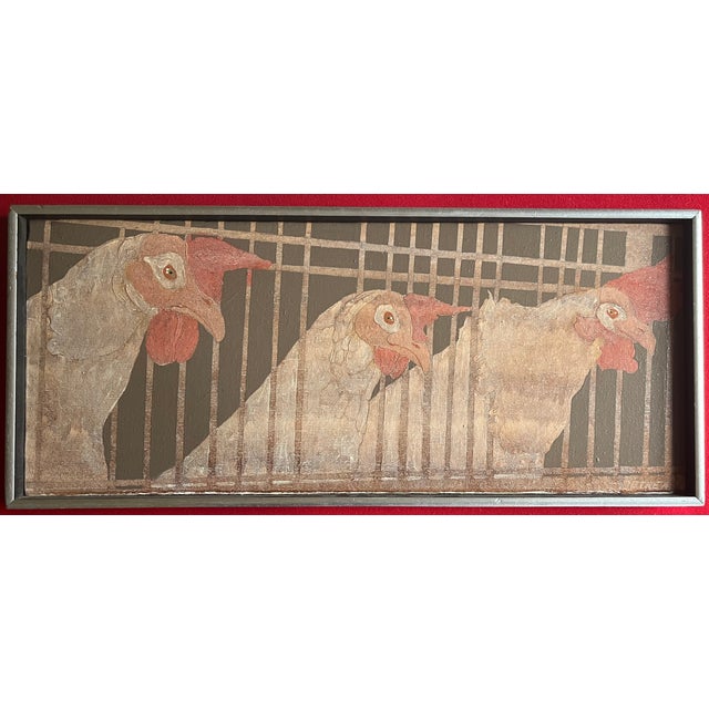1980s Petrea Harriss (American 20th Century) Painting on Canvas Portrait of Chickens or Roosters in Their Coop For Sale - Image 5 of 8