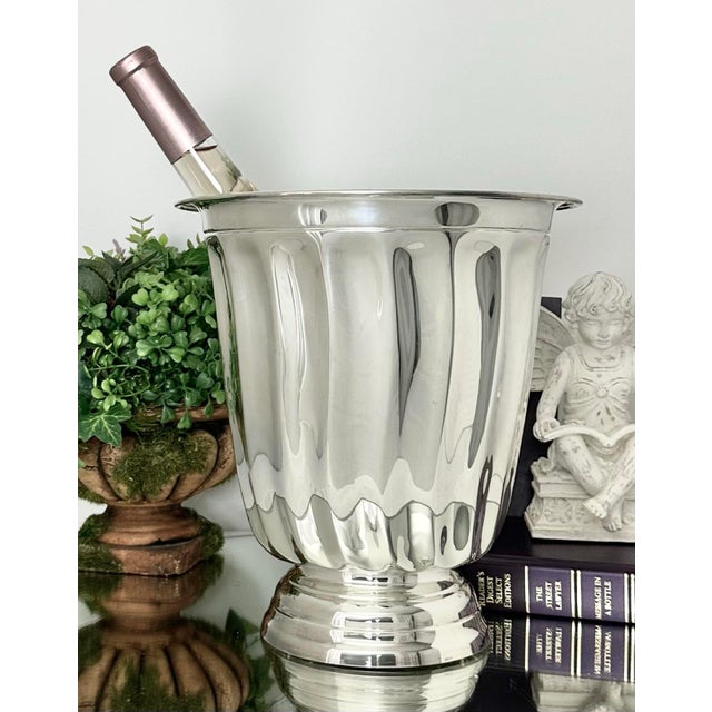 Vintage Silver Plated Champagne Bucket / Ice Bucket For Sale - Image 9 of 10