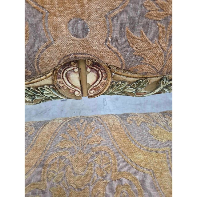Antique French-Style Carved Settee For Sale - Image 18 of 18