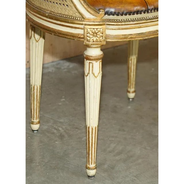 Antique French Chesterfield Leather Armchairs, 1880, Set of 2 For Sale - Image 10 of 18