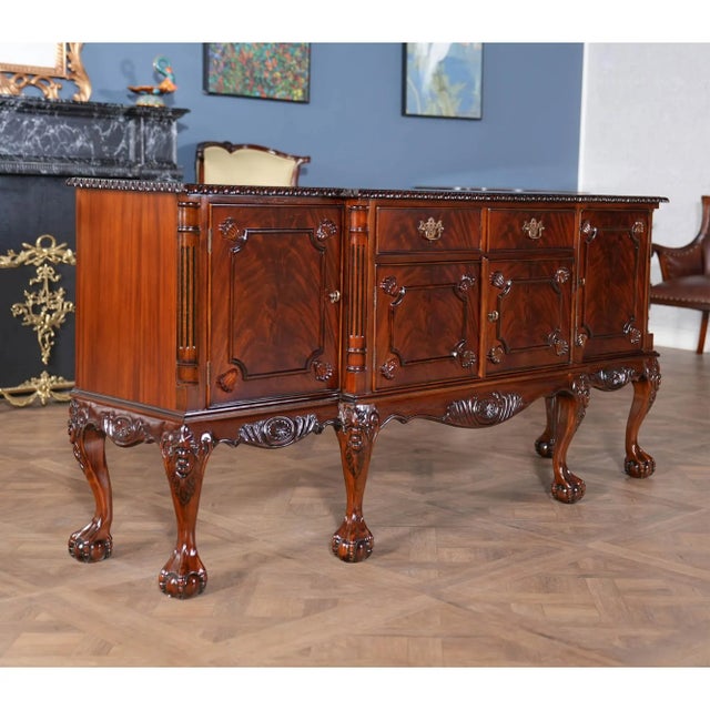 Wood Niagara Furniture Mahogany Buffet For Sale - Image 7 of 13