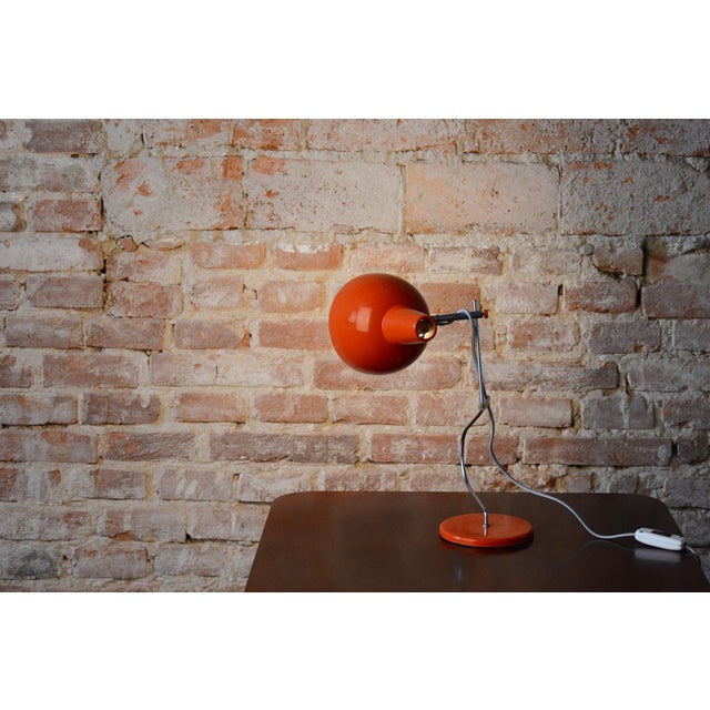 Mid-Century Table Lamp in Chrome attributed to J. Hůrka for Napako, Czech, 1960s For Sale - Image 6 of 8
