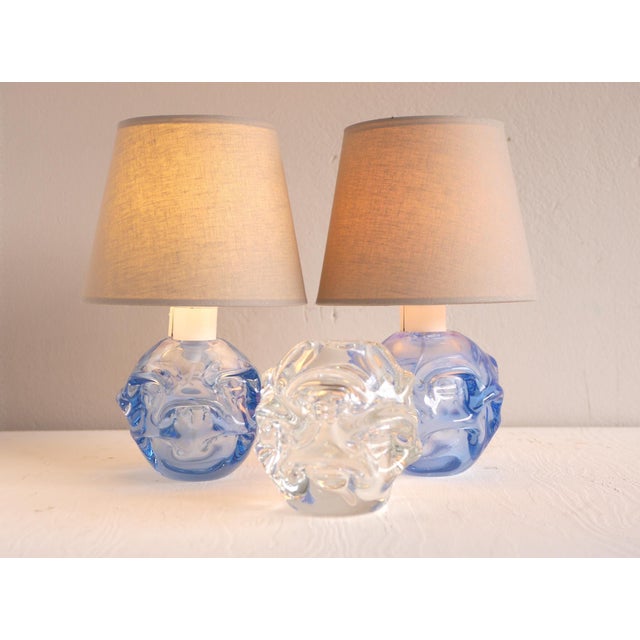 Glass Table Lamps by B. Augustsson for Åseda, Set of 2 For Sale - Image 7 of 14