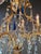 Vintage Venetian Rococo Style Crystal Chandelier Cobalt Blue and Clear Crystals For Sale - Image 10 of 12