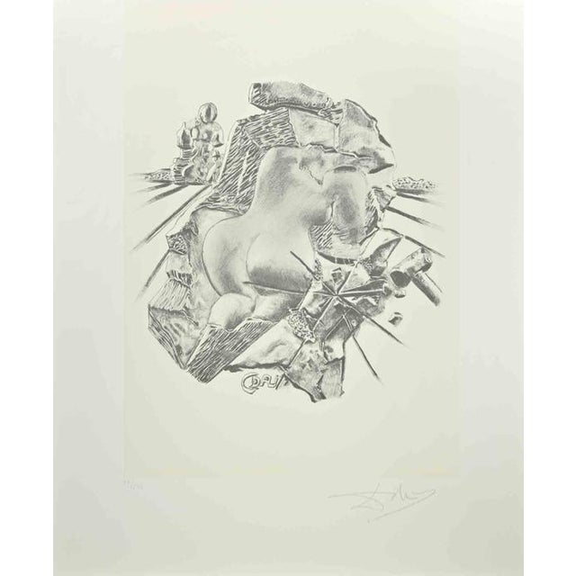 Nude The Sculpture, Edition 57/249, 1980, Lithograph For Sale - Image 3 of 3