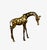 Mexican Pair Large Late 20th Century Brass Giraffes, After Sergio Bustamante For Sale - Image 3 of 9