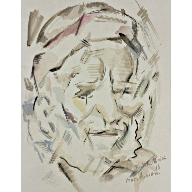 Heinrich Richter-Berlin 1884 - 1981 Berlin Portrait of a Macedonian, 1916 Watercolor and ink Hand-signed, dated and titled...