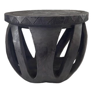 Vintage Large African Baga Stool /Table Guinea-Bissau 14" H by 17.25"w For Sale
