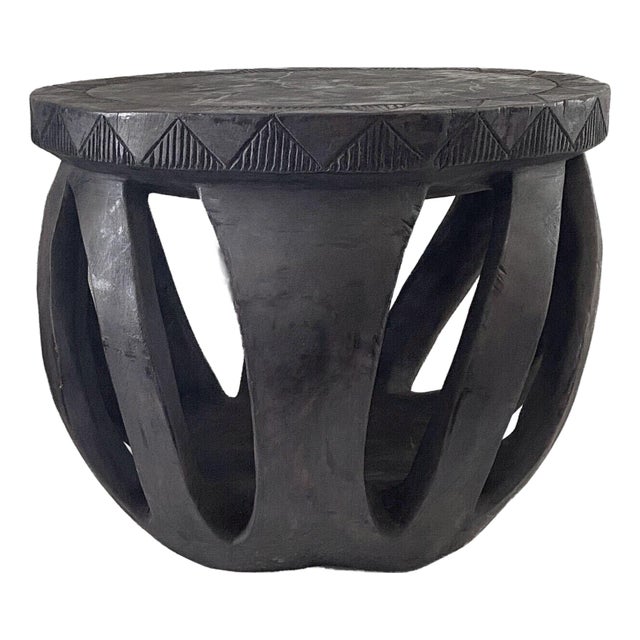 Vintage Large African Baga Stool /Table Guinea-Bissau 14" H by 17.25"w For Sale