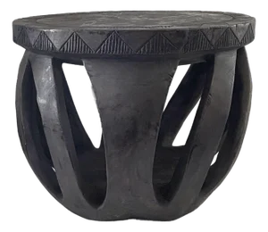 Vintage Large African Baga Stool /Table Guinea-Bissau 14" H by 17.25"w
