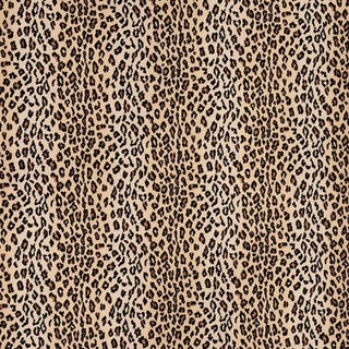 Schumacher Safari Epingle Fabric in Leopard For Sale