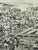 Early 20th Century Vintage Framed Bird’s Eye View City Lithograph Print Panoramic Map Architectural For Sale - Image 5 of 8