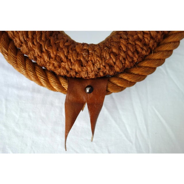 Rope Mirror by Adrien Audoux & Frida Minet, 1950s For Sale - Image 4 of 11