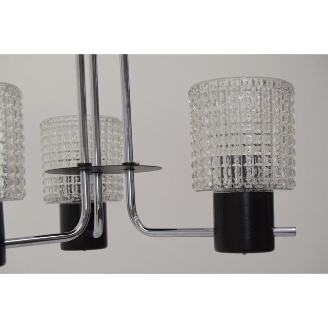 Metal Mid-Century Chandelier by Jílové U Děčín, 1960s For Sale - Image 7 of 14