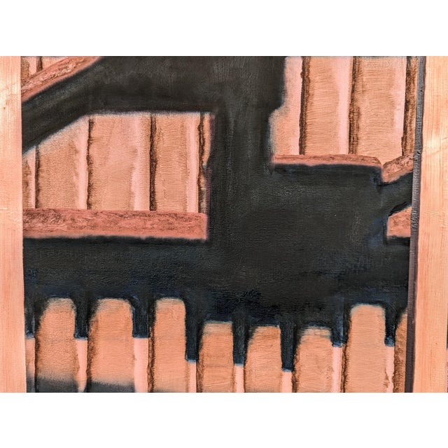 Textile Tommy Taylor "In Concert" Contemporary Neutral Toned Realistic Close Up of Wooden Fence, 2023 For Sale - Image 7 of 8