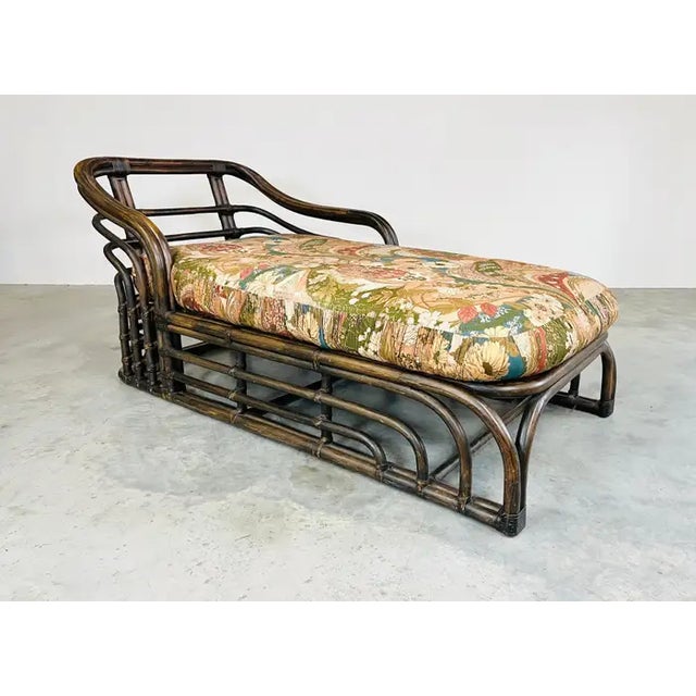 Bohemian Ficks Reed Style Sculptural Bamboo Chaise Lounge Chair Circa ...