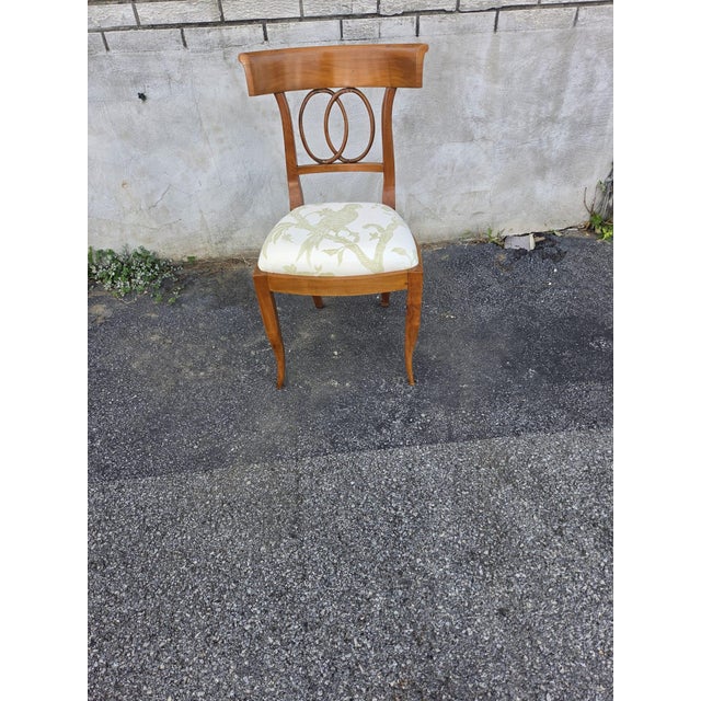 1920 Italian Fruit Wood Ladies Vanity Chair For Sale - Image 13 of 16