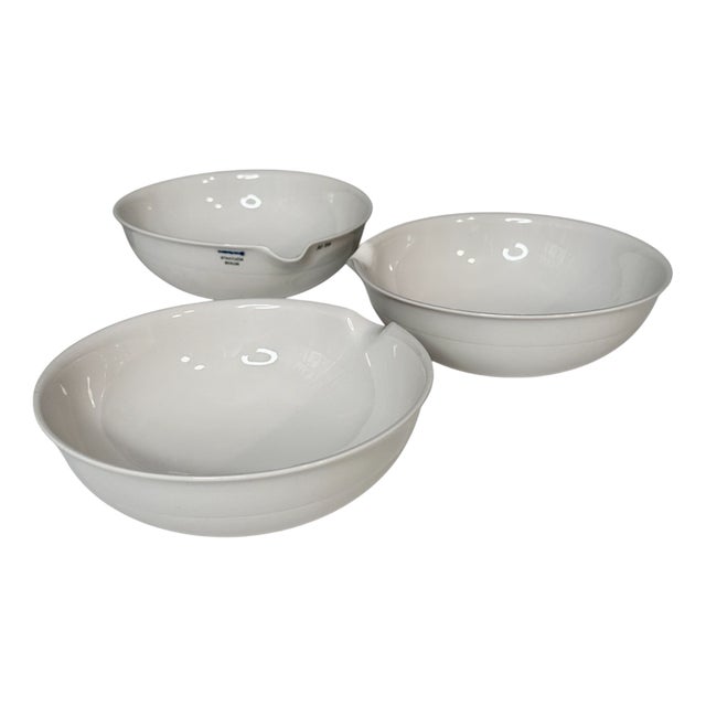 Porcelain LAB Bowls with Spout from KPM Berlin, Germany, 1920s, Set of 3 For Sale