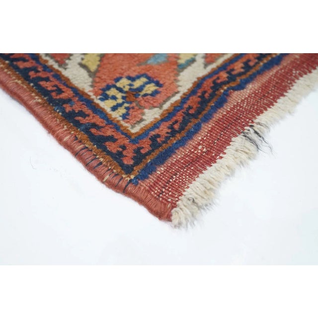 Antique Afshar Rug 4'2'' x 5'9'' For Sale In New York - Image 6 of 11