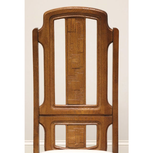 Wood Broyhill Premier Mid 20th Century Oak Brutalist Style Dining Side Chairs - Pair B For Sale - Image 7 of 10