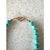 Turquoise Beaded Necklace With Gold Tone Hook Clasp - Designed by Matthew Izzo For Sale - Image 4 of 5
