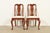 Henkel Harris Queen Anne Solid Cherry Wood Side Chairs or Dining Chairs, Pair For Sale - Image 14 of 14